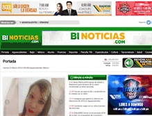 Tablet Screenshot of binoticias.com